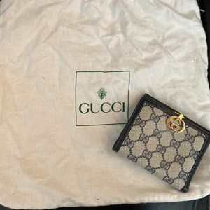 Authentic Gucci blue leather Wallet